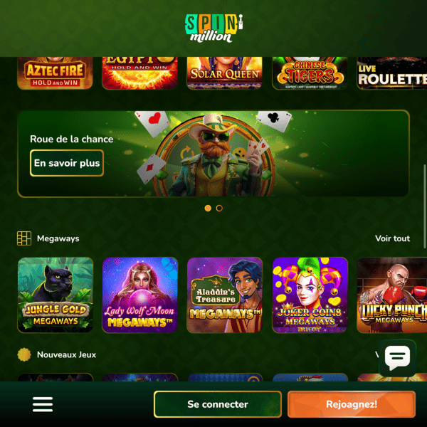 Spin Million Casino — Ruota della Fortuna